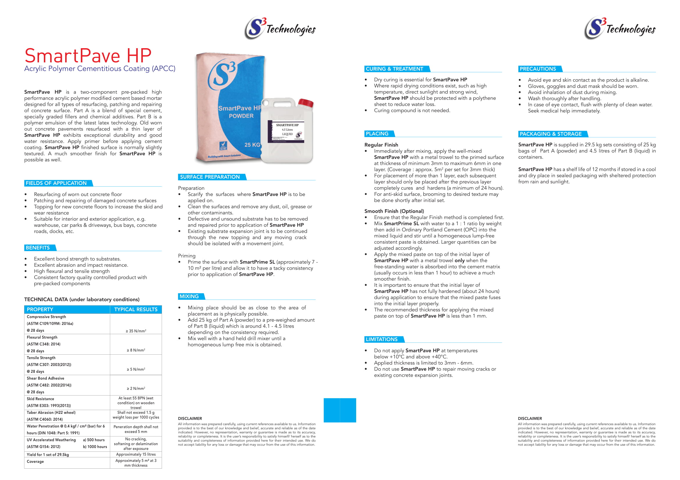 SmartPave HP | Acrylic Polymer Cementitious Coating