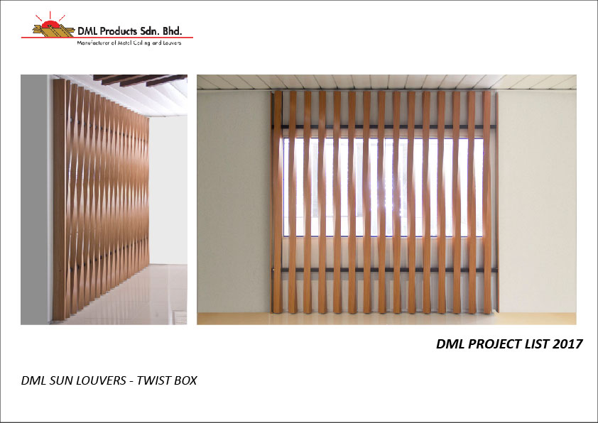 DML Sun Louvers Twist Box | Steel & Aluminium Louvers