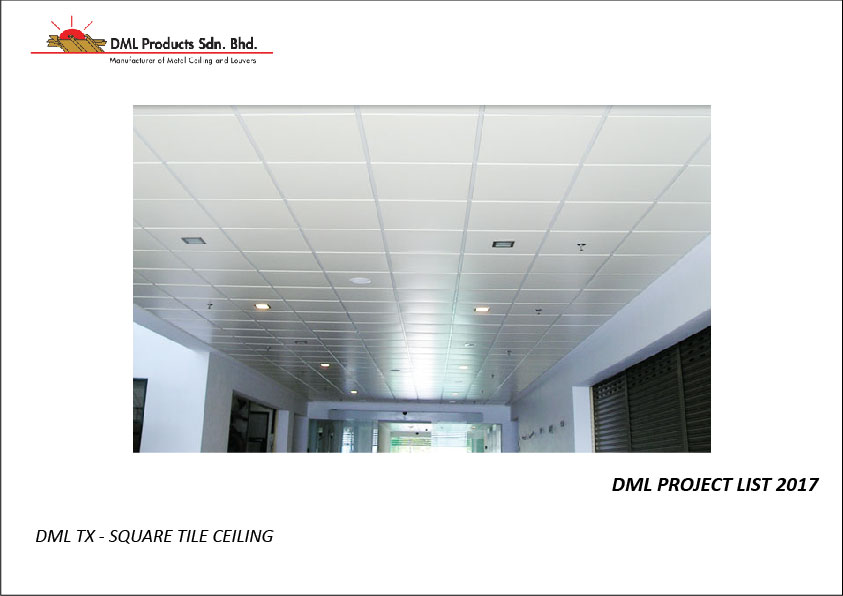 DML TX Square Tile Ceiling | Aluminium Ceiling