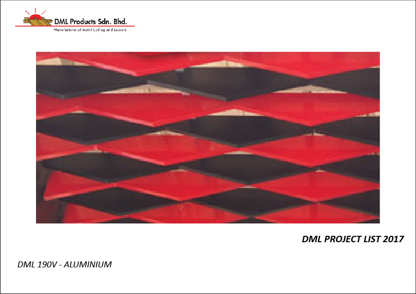 DML Baffle Ceiling 190V | Aluminium Ceiling