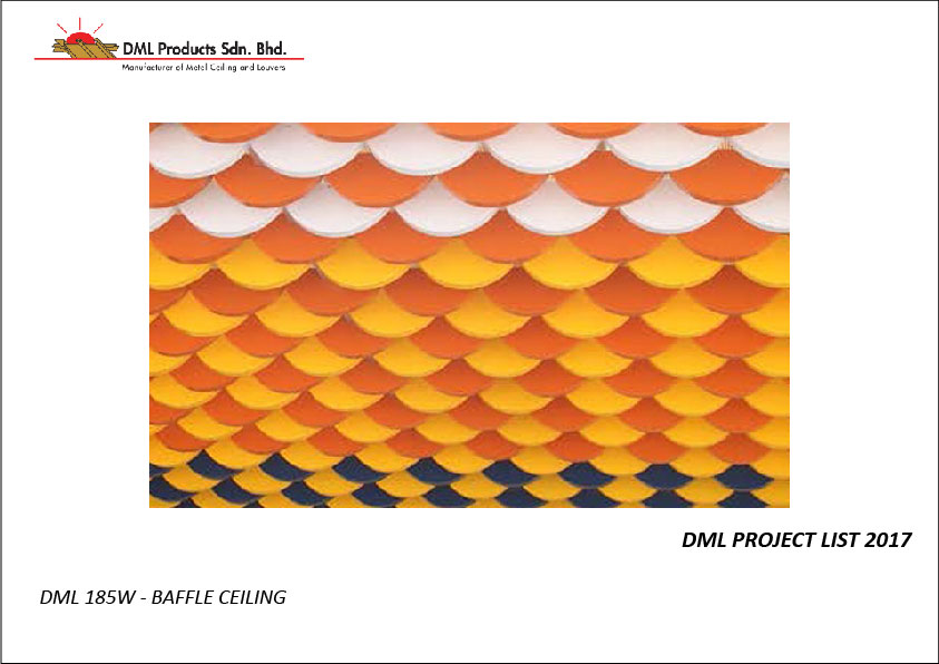 DML Baffle Ceiling 235D | Aluminium Ceiling