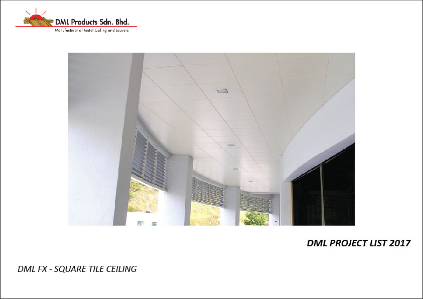 DML FX Square Tile Ceiling | Aluminium Ceiling